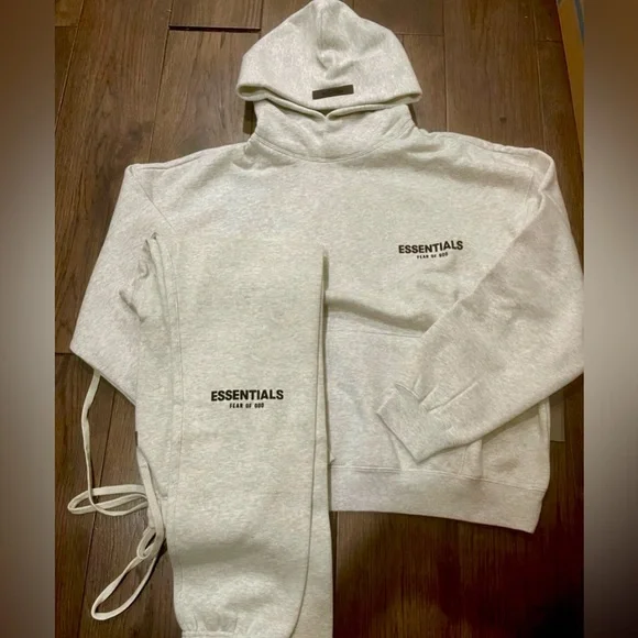 NEW 🔥 Full Sweatsuit - Fear of God Essentials – Dark Oatmeal (Size L) – FOG 🔥 - Picture 3 of 3